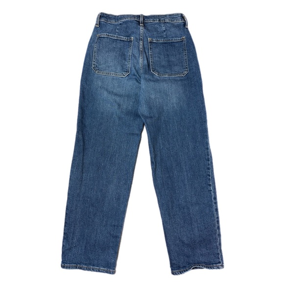 Old Navy High-Waisted OG Loose Utility Jeans Seamed Front Size 6 - Picture 4 of 9